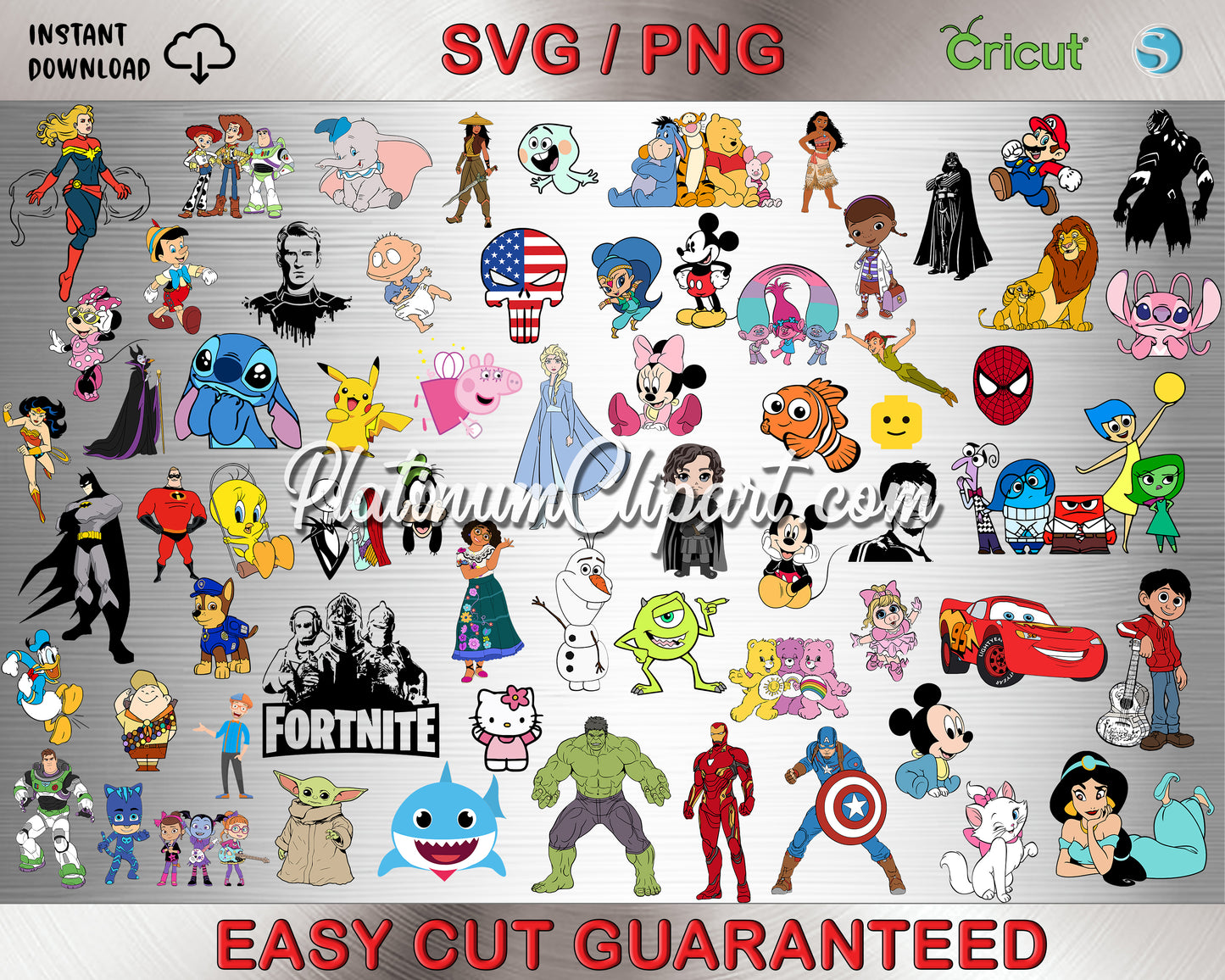 ULTIMATE BUNDLE, SVG, CLIPART & FONTS