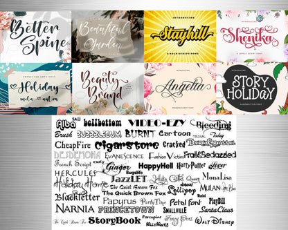 ULTIMATE BUNDLE, SVG, CLIPART & FONTS