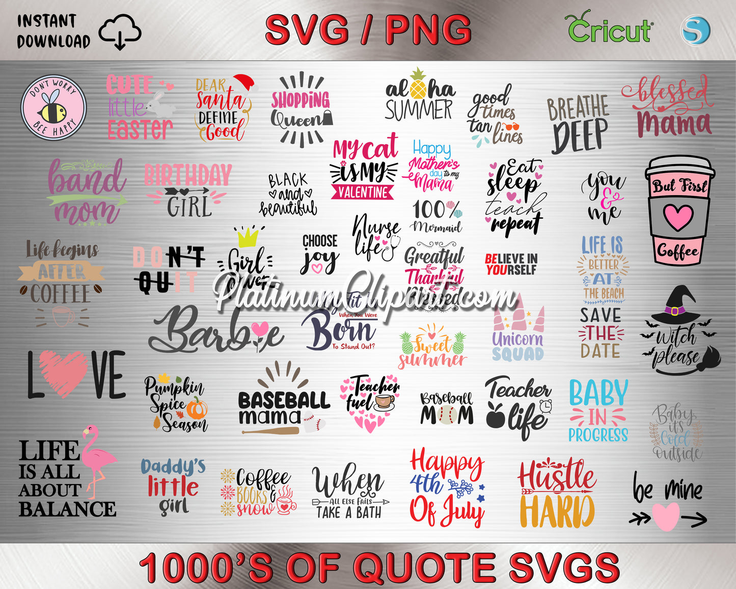 ULTIMATE BUNDLE, SVG, CLIPART & FONTS